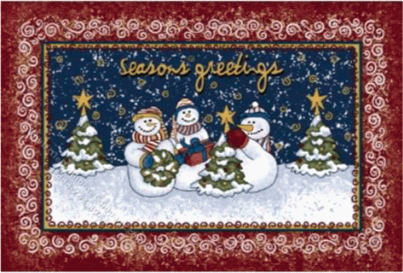 (image for) Miniature Seasons Greetings Welcome Mat for Dollhouses