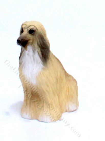 (image for) Miniature Tan Afghan Hound for Dollhouses