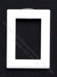 (image for) Miniature Small Plain White Rectangular Frame