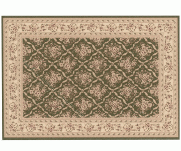 (image for) Miniature Small Scale Ribbon Trellis and Floral Rug