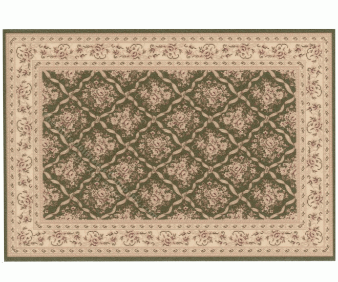 (image for) Miniature Small Scale Ribbon Trellis and Floral Rug