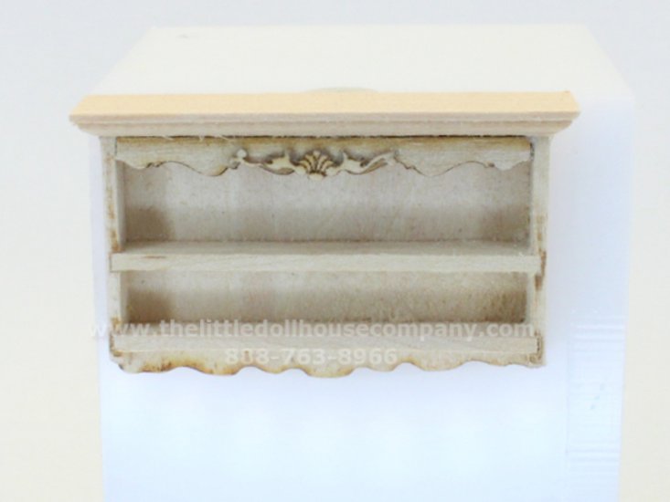 (image for) Miniature Unfinished Wall Hanging Wide Shelf (1/2" Scale)