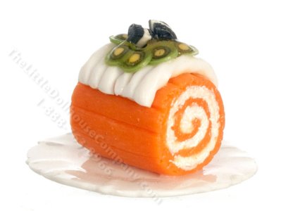 (image for) Miniature Orange Roll Cake for Dollhouses