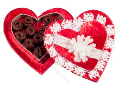 (image for) Miniature Heart-shaped Box of Chocolates