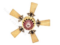 (image for) Miniature 12V Ceiling Light and Working Fan for Dollhouses