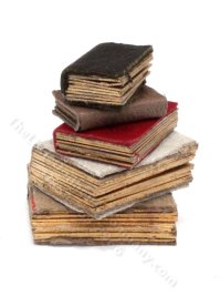 (image for) Miniature Stack of Books for Dollhouses