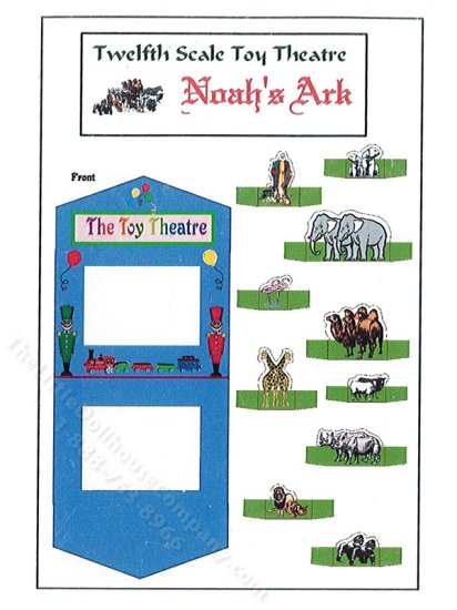 (image for) Miniature Toy Noah's Ark Theatre Kit for Dollhouses