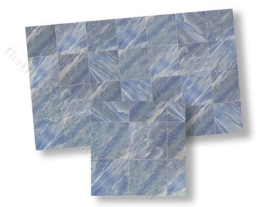 (image for) Dollhouse 1/2 Scale Model Blue Marble Tile