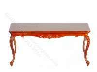 (image for) Miniature American Victorian 1840 Dining Table for Dollhouses - Walnut