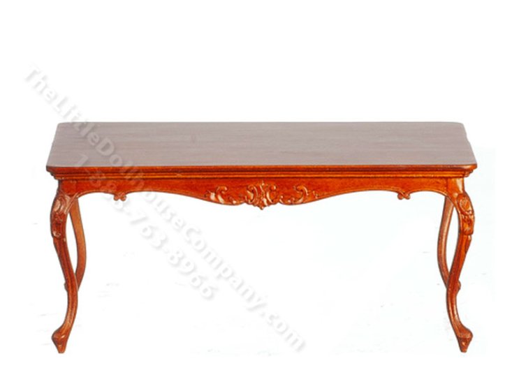 (image for) Miniature American Victorian 1840 Dining Table for Dollhouses - Walnut
