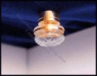 (image for) Miniature LED Battery Clear Round Ceiling Light for Dollhouse