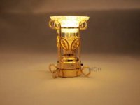 (image for) Miniature Brass Battery Operated Flickering Aromatherapy Lamp