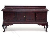 (image for) Miniature Mahogany Sideboard/Buffet for Dollhouses