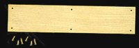 (image for) Brass Kick Plate for Dollhouse Scale Models