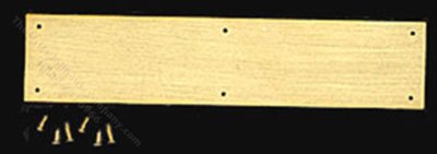 (image for) Brass Kick Plate for Dollhouse Scale Models
