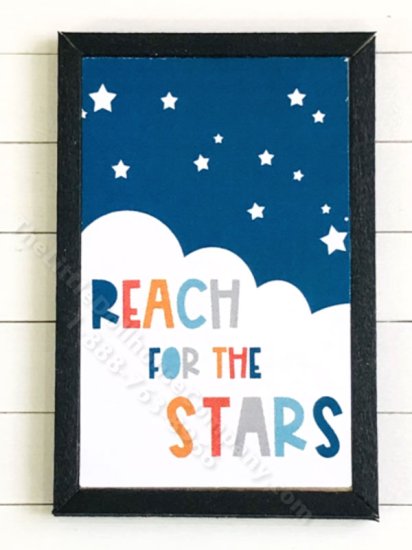 (image for) Miniature 'Reach For The Stars' Rectangular Print