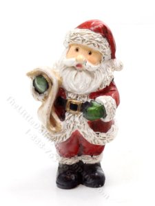 (image for) Miniature Checking It Twice Santa Claus for Dollhouses