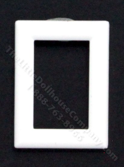(image for) Miniature Small Plain White Rectangular Frame
