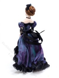 (image for) Miniature Porcelain Lady in Purple Ballgown