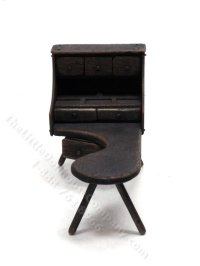 (image for) Miniature Walnut Cobbler's Bench for Dollhouses
