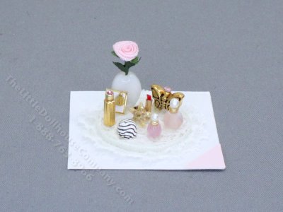 (image for) Miniature Lace Vanity Set by Cheryl Warder