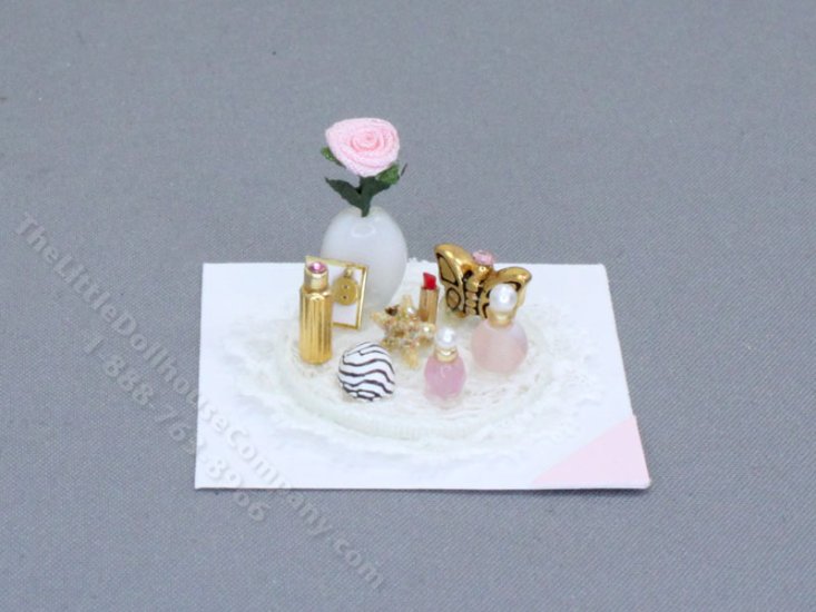 (image for) Miniature Lace Vanity Set by Cheryl Warder