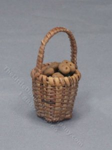 (image for) Miniature Basket of Potatoes for Dollhouses