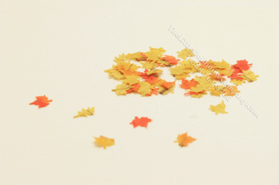 (image for) Dollhouse Miniature Fall Leaves