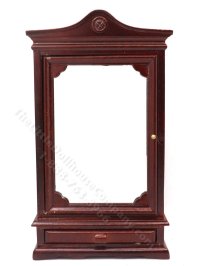 (image for) Miniature As-Is Mahogany Mirrored Armoir