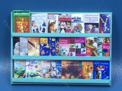 (image for) Miniature Wall-Mounted Magazine Rack Kit for Dollhouses