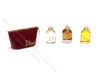 (image for) Miniature Dior Toiletry Bag with two bottles for Dollhouses