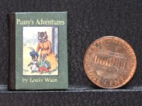 (image for) Miniature Book: 'Pussy's Adventures'