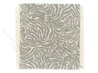 (image for) Dollhouse Scale Model Woven Teal Zebra Print Rug