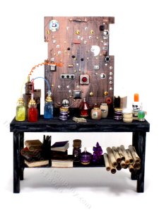 (image for) Dollhouse Miniature Experiment Bench