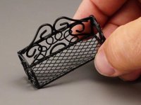 (image for) Miniature Small Metal Rack Shelves Empty for Dollhouses