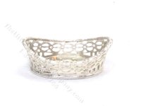 (image for) Miniature Sterling Silver Bread Basket by Pete Acquisto