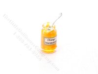 (image for) Dollhouse Scale Model Open Jar of Marmalade