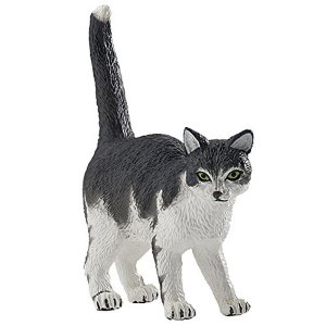 (image for) Dollhouse Scale Model Black & White Cat