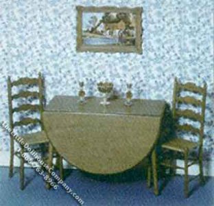 (image for) Miniature Drop Leaf Table Kit for Dollhouses