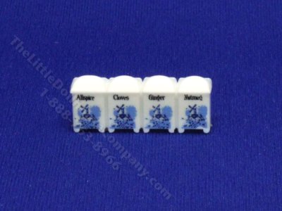 (image for) Miniature Molded Set of Spice Jars
