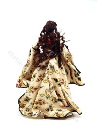 (image for) Miniature Handcrafted Vintage Medieval Woman with Lilies