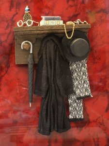 (image for) Miniature Hallway Wall Rack by Bette Jo Chudy for Dollhouses