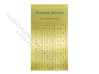 (image for) Dollhouse Miniature Electrical Gold Outlets and Light Switches