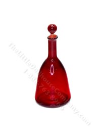 (image for) Miniature Red Glass Decanter by Gerd Felka