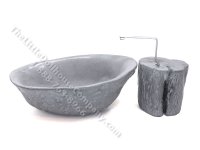 (image for) Miniature Modern Concrete Tub and Spigot Base by PRD Miniatures