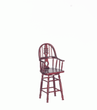 (image for) Miniature Windsor Bar Stool for Dollhouses