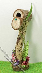 (image for) Miniature Rustic Wooden Mailbox for Dollhouses
