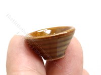 (image for) Miniature Glazed Stoneware Bowl for Dollhouses