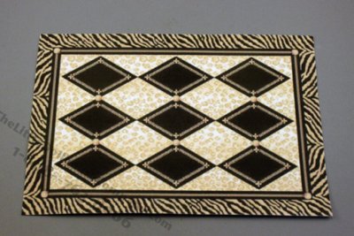 (image for) Dollhouse Scale Model Safari Carpet