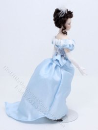 (image for) Lady in a Blue Silk Gown Doll by Carie Lourenco